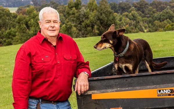 First Super member Grant McWatters with his dog Jake